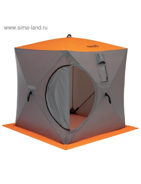 Палатка зимняя Helios куб, 1,5 × 1,5 м, цвет orange lumi/gray