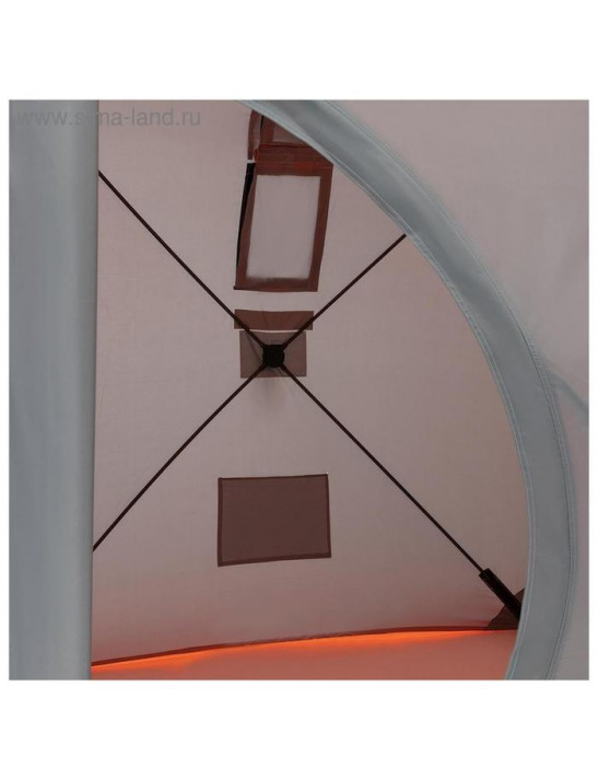 Палатка зимняя Helios куб, 1,5 × 1,5 м, цвет orange lumi/gray