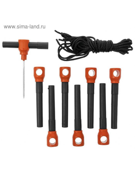 Палатка зимняя Helios куб, 1,8 × 1,8 м, цвет orange lumi/gray