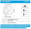 Палатка зимняя PREMIER куб, 1,5 × 1,5 м, цвет biruza/gray