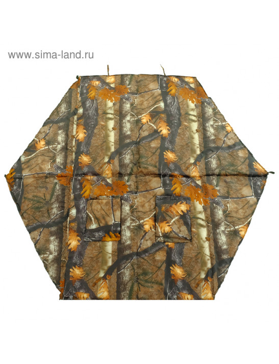 Пол для зимней палатки, 6 углов, 200 × 200 мм, цвета микс