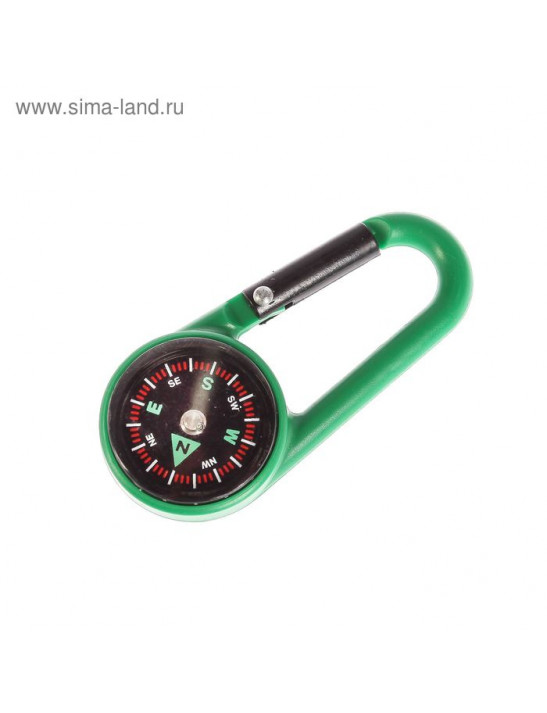 Компас с карабином, 2603, d=3 см, цвета МИКС