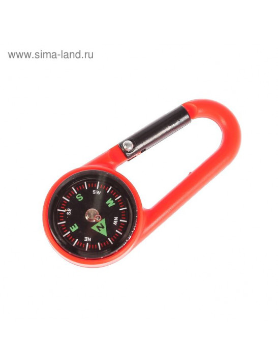 Компас с карабином, 2603, d=3 см, цвета МИКС
