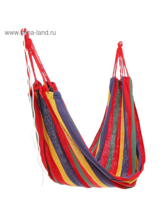 Гамак 200 × 80 см, хлопок, цвета МИКС