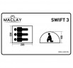 Палатка-автомат туристическая SWIFT 3, однослойная, размер 220 х 220 х 150 см, 3-местная