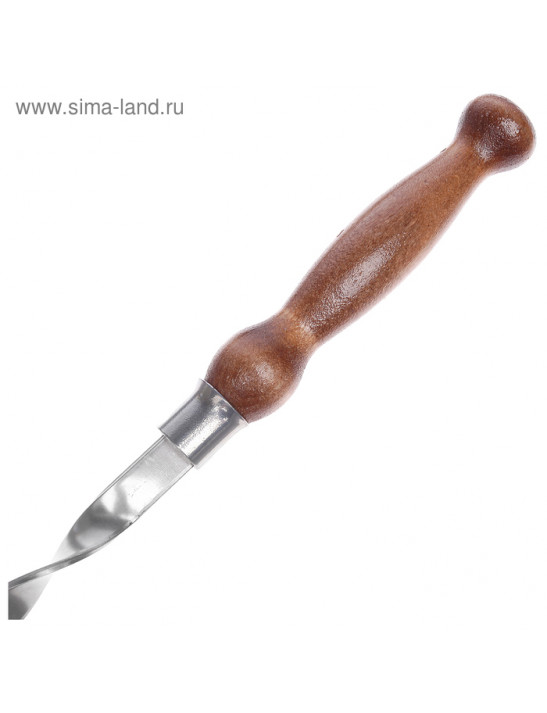 Шампур с деревянной лакированной ручкой, 700 х 15 х 3 мм