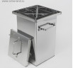 Коптильня 45 × 25 × 25 см, нержавеющая сталь 1,5 мм