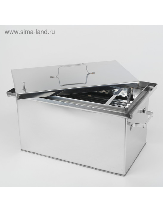 Коптильня 50 х 30 х 30 см, нержавеющая сталь, 1,5 мм