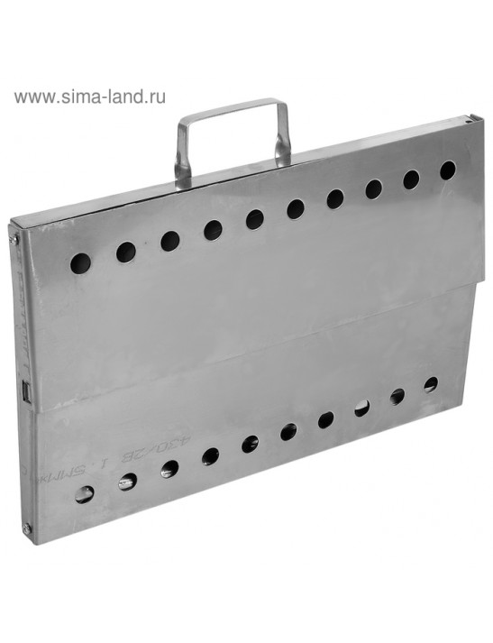 Мангал-дипломат №2 400х250х400, нержавеющая сталь 1,5 мм, с шампурами, в сумке