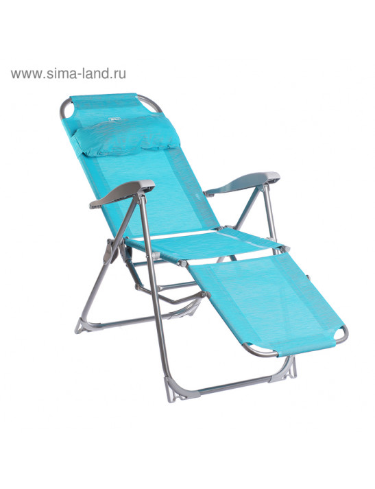 Кресло-шезлонг К3, 82 x 59 x 116 см, бирюзовый